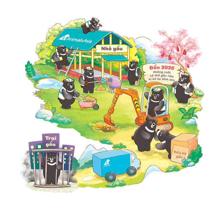 Animals Asia | Calendar illustration, 2022