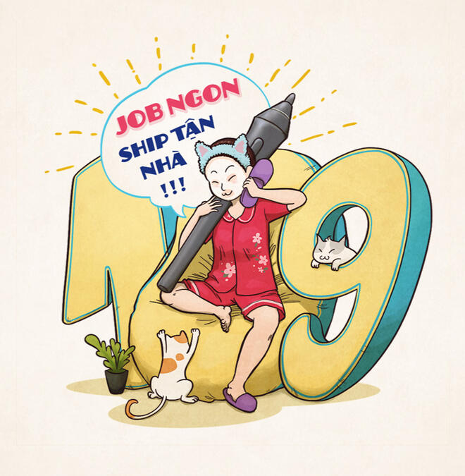Illustration for recruitment campaign | DLS, 2021